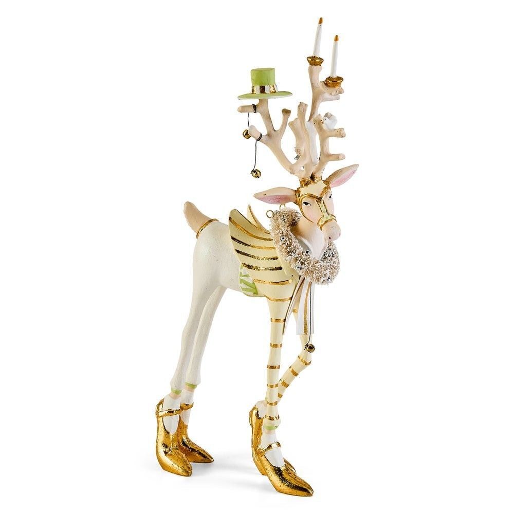 MacKenzie Childs Patience Brewster Moonbeam Prancer Reindeer Figure NWT